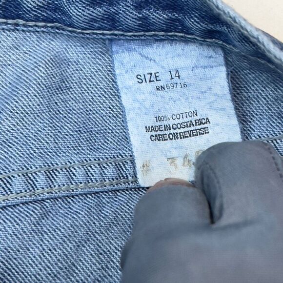 Vintage International JORDACHE Jean Shorts High Rise Blue Denim 9” inseam 14 NWT - Picture 6 of 8